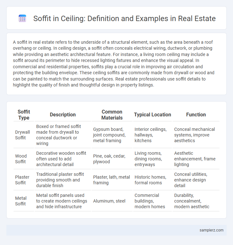 Soffit in Ceiling: Definition and Examples in Real Estate