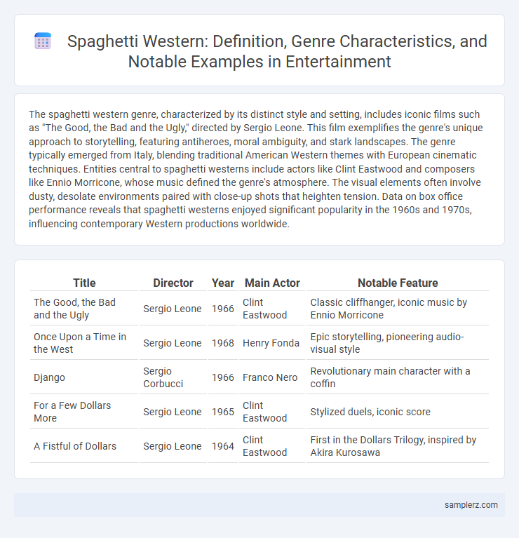 Spaghetti Western: Definition, Genre Characteristics, and Notable Examples in Entertainment