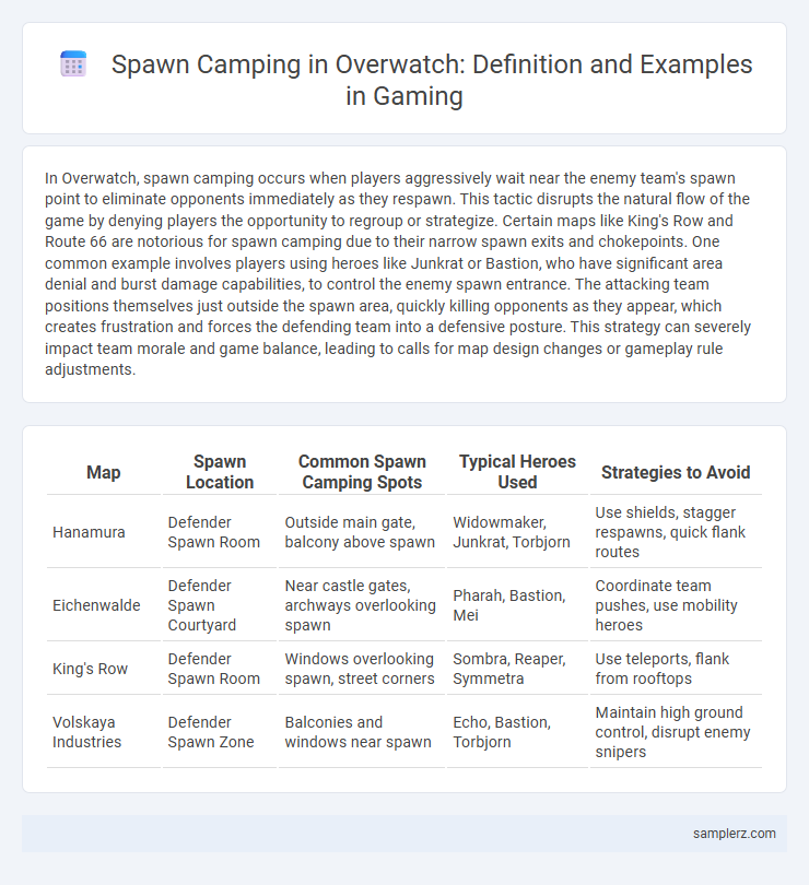 Spawn Camping in Overwatch: Definition and Examples in Gaming