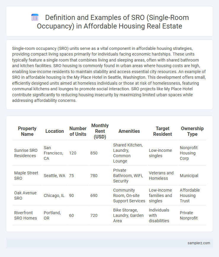 Definition and Examples of SRO (Single-Room Occupancy) in Affordable Housing Real Estate
