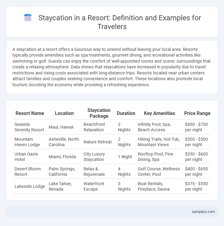 Staycation in a Resort: Definition and Examples for Travelers