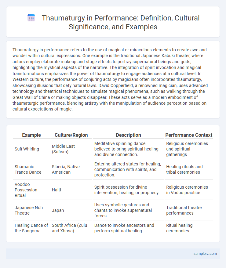 Thaumaturgy in Performance: Definition, Cultural Significance, and Examples