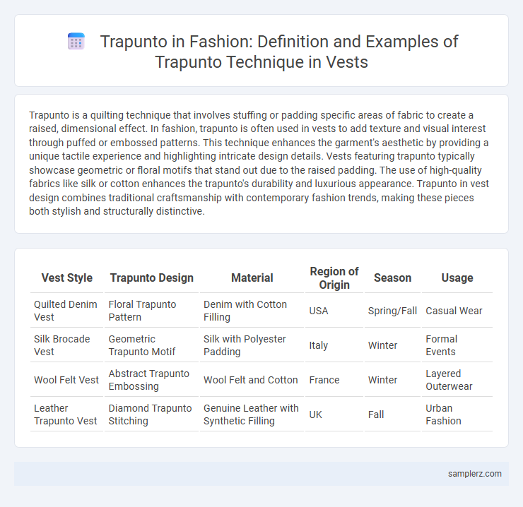 Trapunto in Fashion: Definition and Examples of Trapunto Technique in Vests