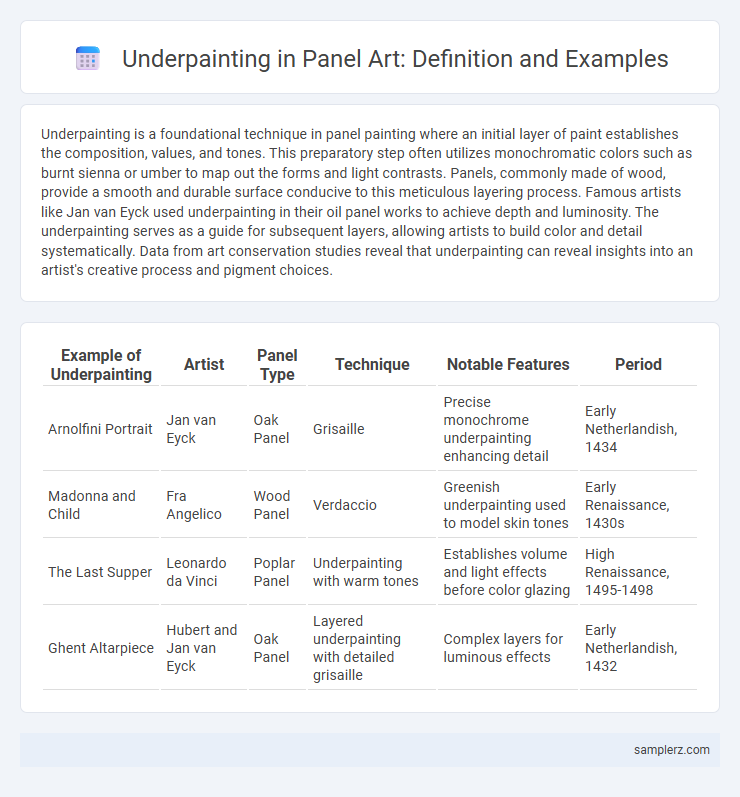 Underpainting in Panel Art: Definition and Examples