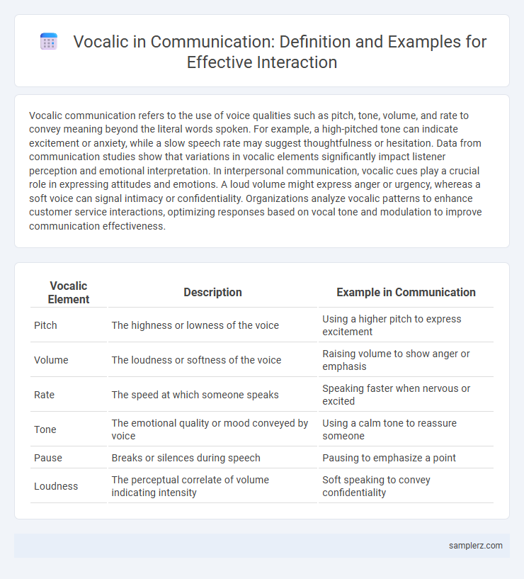 Vocalic in Communication: Definition and Examples for Effective Interaction