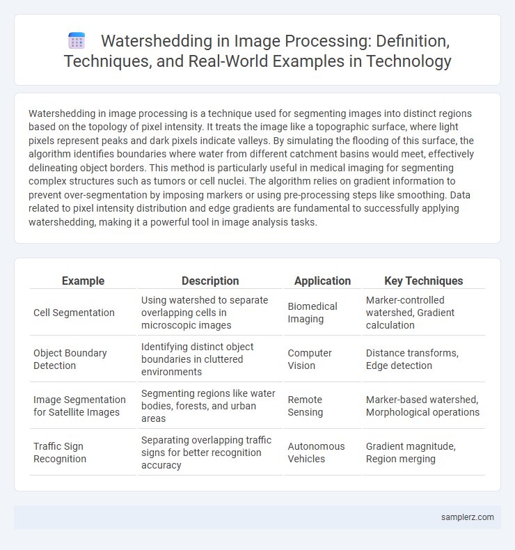 Watershedding in Image Processing: Definition, Techniques, and Real-World Examples in Technology