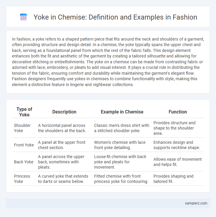 Yoke in Chemise: Definition and Examples in Fashion